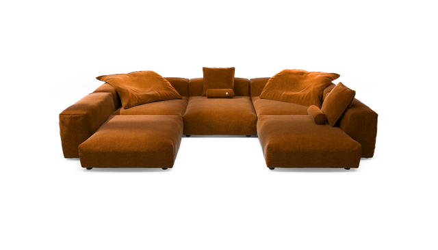 vetsak | Sofa Set 06 - Suave - Honey | Modulaire Sofa | 6.5 Zits | Big Sofa | U Sofa | Hoeksofa