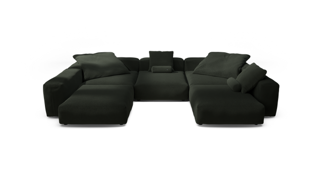 vetsak | Sofa Set 06 - Loop Loop - Mousse | Modulaire Sofa | 6.5 Zits | Big Sofa | U Sofa | Hoeksofa