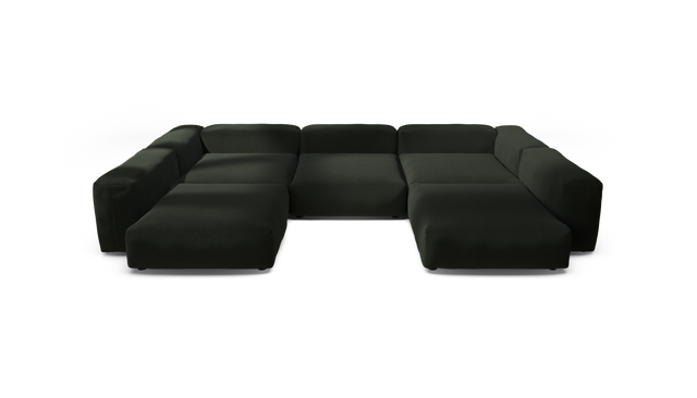 vetsak | Sofa Set 06 - Loop Loop - Mousse | Modulaire Sofa | 6.5 Zits | Big Sofa | U Sofa | Hoeksofa