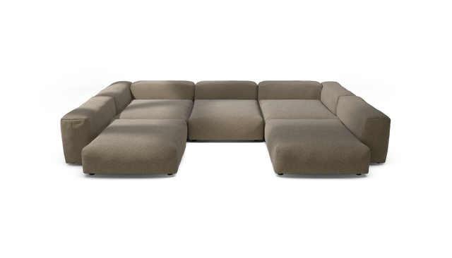 vetsak | Sofa Set 06 - Loop Loop - Taupe | Modulaire Sofa | 6.5 Zits | Big Sofa | U Sofa | Hoeksofa