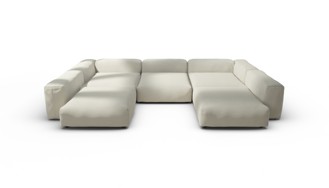 vetsak | Sofa Set 06 - Breeze - Ecru | Modulaire Sofa | 6.5 Zits | Big Sofa | U Sofa | Hoeksofa