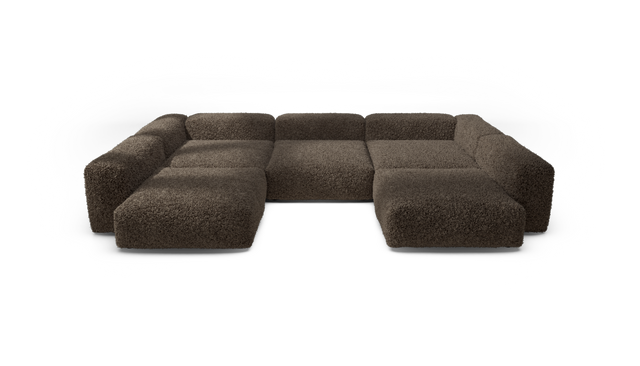vetsak | Sofa Set 06 - Doodle - Cacao | Modulaire Sofa | 6.5 Zits | Big Sofa | U Sofa | Hoeksofa