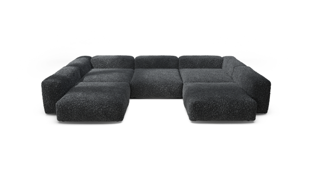 vetsak | Sofa Set 06 - Doodle - Dark Grey | Modulaire Sofa | 6.5 Zits | Big Sofa | U Sofa | Hoeksofa