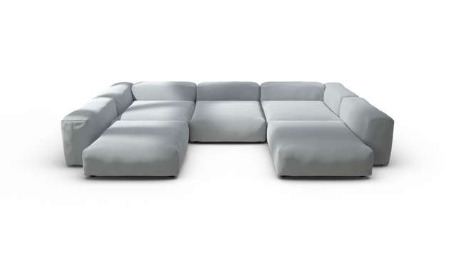 vetsak | Sofa Set 06 - Pique - Turquoise | Modulaire Sofa | 6.5 Zits | Big Sofa | U Sofa | Hoeksofa