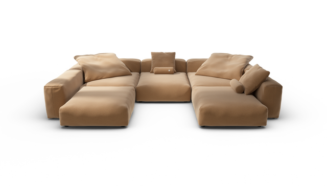 vetsak | Sofa Set 06 - Pique - Wheat | Modulaire Sofa | 6.5 Zits | Big Sofa | U Sofa | Hoeksofa