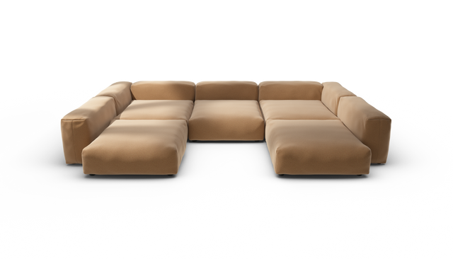 vetsak | Sofa Set 06 - Pique - Wheat | Modulaire Sofa | 6.5 Zits | Big Sofa | U Sofa | Hoeksofa