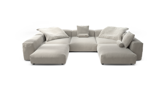 vetsak | Sofa Set 06 - Suave - Clay | Modulaire Sofa | 6.5 Zits | Big Sofa | U Sofa | Hoeksofa