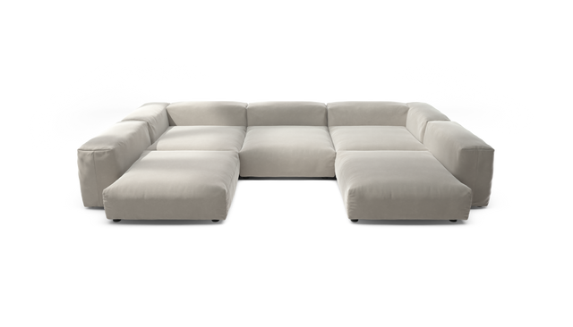 vetsak | Sofa Set 06 - Suave - Clay | Modulaire Sofa | 6.5 Zits | Big Sofa | U Sofa | Hoeksofa