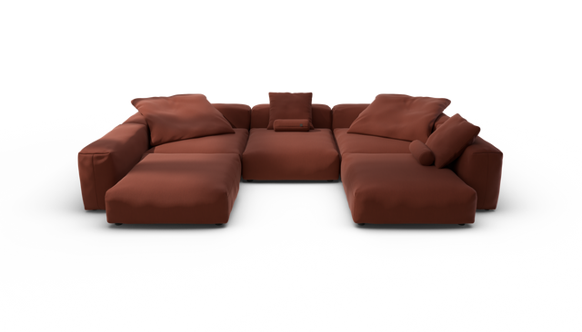 vetsak | Sofa Set 06 - Terrain - Saffron | Modulaire Sofa | 6.5 Zits | Big Sofa | U Sofa | Hoeksofa