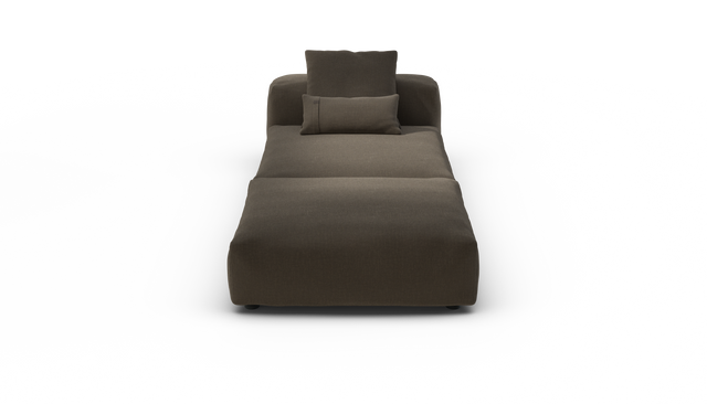 vetsak | Sofa Set 07 - Sun Lounger - Breeze - Brown | Modulaire Sofa | 2 Zits | Daybed | Chaiselounge