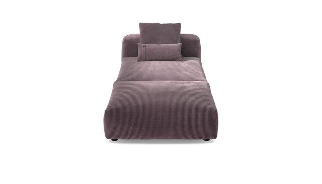 vetsak | Sofa Set 07 - Sun Lounger - Cord Velour - Blossom | Modulaire Sofa | 2 Zits | Daybed | Chaiselounge