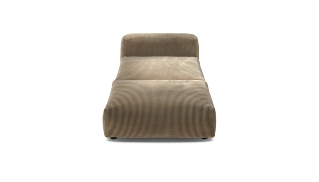 vetsak | Sofa Set 07 - Sun Lounger - Cord Velour - Sand | Modulaire Sofa | 2 Zits | Daybed | Chaiselounge