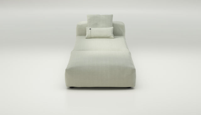 vetsak | Sofa Set 07 - Sun Lounger - herringbone - beige | Modulaire Sofa | 2 Zits | Daybed | Chaiselounge