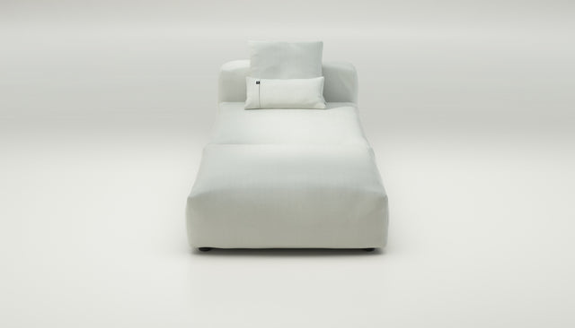 vetsak | Sofa Set 07 - Sun Lounger - herringbone - creme | Modulaire Sofa | 2 Zits | Daybed | Chaiselounge