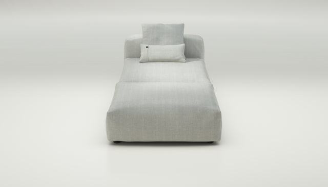 vetsak | Sofa Set 07 - Sun Lounger - herringbone - light grey | Modulaire Sofa | 2 Zits | Daybed | Chaiselounge