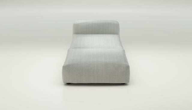 vetsak | Sofa Set 07 - Sun Lounger - herringbone - light grey | Modulaire Sofa | 2 Zits | Daybed | Chaiselounge