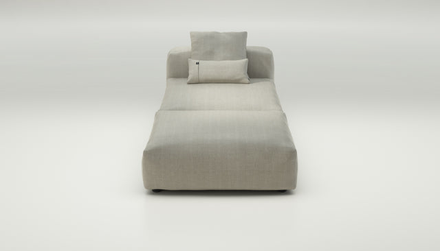 vetsak | Sofa Set 07 - Sun Lounger - herringbone - stone | Modulaire Sofa | 2 Zits | Daybed | Chaiselounge