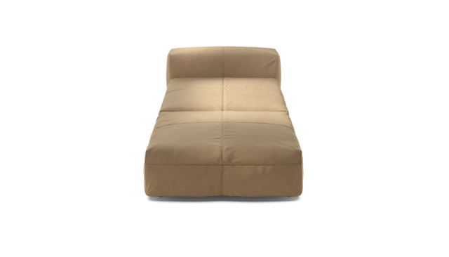 vetsak | Sofa Set 07 - Sun Lounger - Leather - Beige | Modulaire Sofa | 2 Zits | Daybed | Chaiselounge