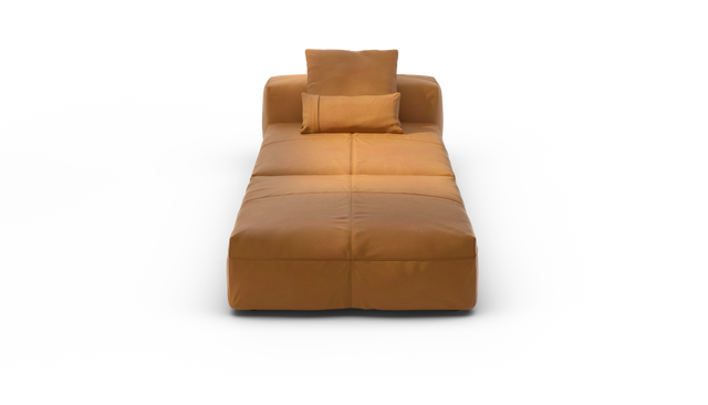 vetsak | Sofa Set 07 - Sun Lounger - Leather - Brown | Modulaire Sofa | 2 Zits | Daybed | Chaiselounge