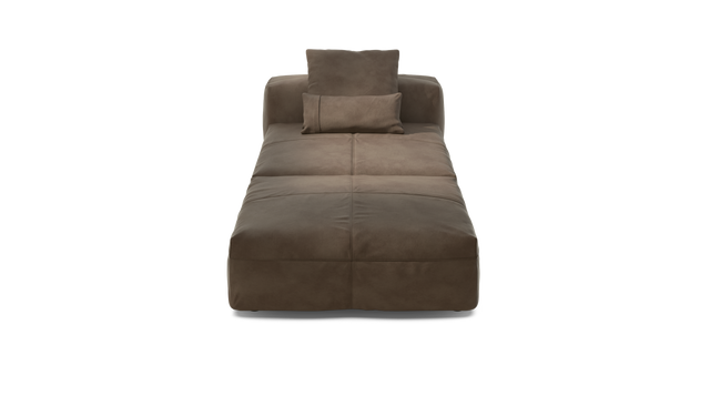 vetsak | Sofa Set 07 - Sun Lounger - Leather - Cacao | Modulaire Sofa | 2 Zits | Daybed | Chaiselounge