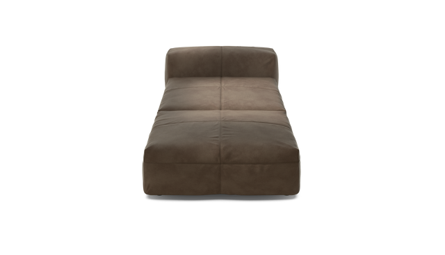 vetsak | Sofa Set 07 - Sun Lounger - Leather - Cacao | Modulaire Sofa | 2 Zits | Daybed | Chaiselounge