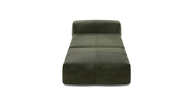 vetsak | Sofa Set 07 - Sun Lounger - Leather - Olive | Modulaire Sofa | 2 Zits | Daybed | Chaiselounge