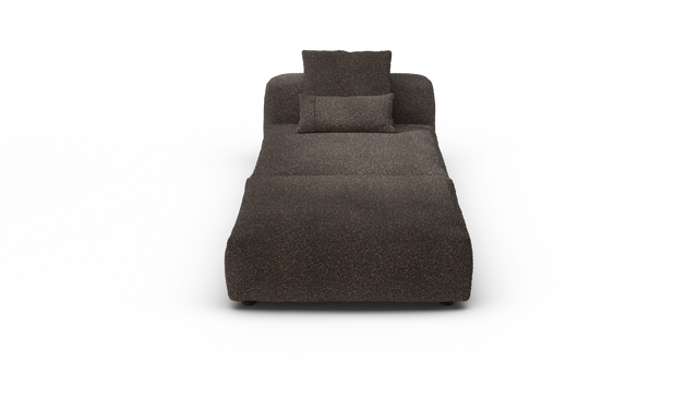vetsak | Sofa Set 07 - Sun Lounger - Nub - Walnut | Modulaire Sofa | 2 Zits | Daybed | Chaiselounge