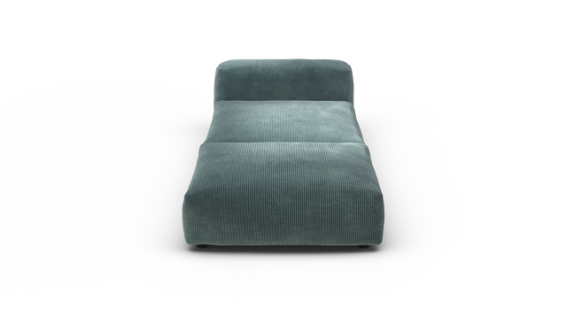 vetsak | Sofa Set 07 - Sun Lounger - Cord Velour - Mint | Modulaire Sofa | 2 Zits | Daybed | Chaiselounge