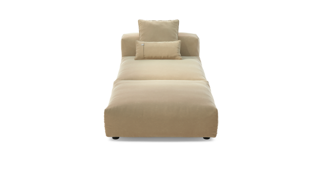 vetsak | Sofa Set 07 - Sun Lounger - Suave - Creme | Modulaire Sofa | 2 Zits | Daybed | Chaiselounge
