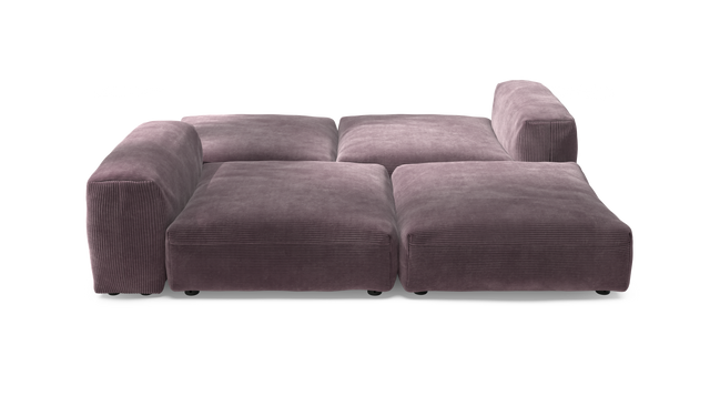 vetsak | Sofa Set 08 - Daybed - Cord Velour - Blossom | Modulaire Sofa | 6 Zits | Outdoor Island | Double lounger