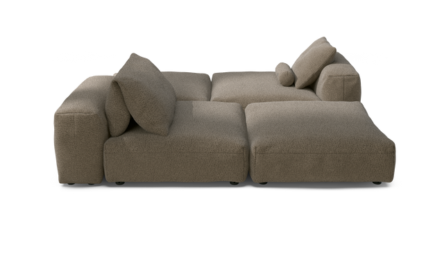 vetsak | Sofa Set 08 - Daybed - Loop Loop - Taupe | Modulaire Sofa | 6 Zits | Outdoor Island | Double lounger