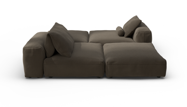 vetsak | Sofa Set 08 - Daybed - Breeze - Brown | Modulaire Sofa | 6 Zits | Outdoor Island | Double lounger