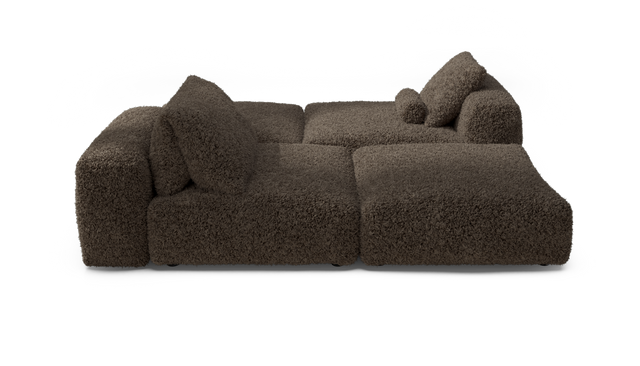 vetsak | Sofa Set 08 - Daybed - Doodle - Cacao | Modulaire Sofa | 6 Zits | Outdoor Island | Double lounger