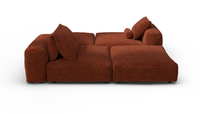 vetsak | Sofa Set 08 - Daybed - Nub - Sienna | Modulaire Sofa | 6 Zits | Outdoor Island | Double lounger
