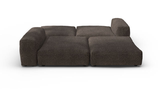 vetsak | Sofa Set 08 - Daybed - Nub - Walnut | Modulaire Sofa | 6 Zits | Outdoor Island | Double lounger