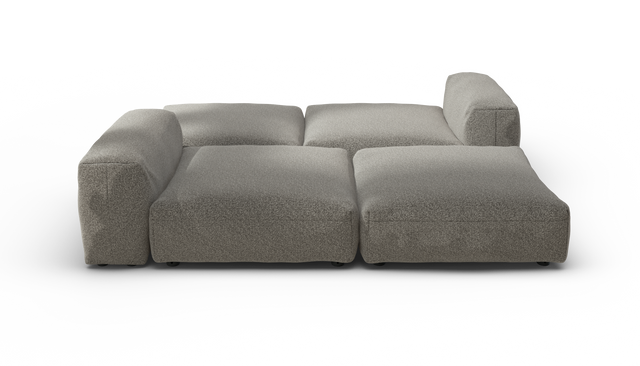 vetsak | Sofa Set 08 - Daybed - Pebble - Platinum | Modulaire Sofa | 6 Zits | Outdoor Island | Double lounger