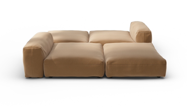 vetsak | Sofa Set 08 - Daybed - Pique - Wheat | Modulaire Sofa | 6 Zits | Outdoor Island | Double lounger
