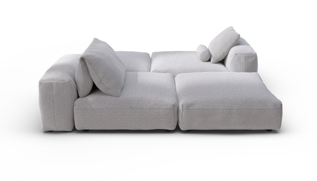 vetsak | Sofa Set 08 - Daybed - Ridge - Dune | Modulaire Sofa | 6 Zits | Outdoor Island | Double lounger