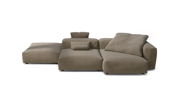 vetsak | Sofa Set 09 - The Island - Loop Loop - Taupe | Modulaire Sofa | 7 Zits | Sofa Island