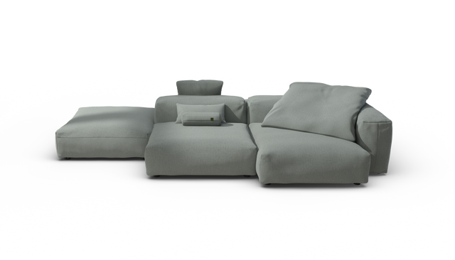 vetsak | Sofa Set 09 - The Island - Breeze - Sage | Modulaire Sofa | 7 Zits | Sofa Island