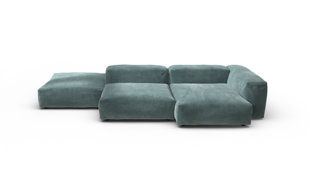 vetsak | Sofa Set 09 - The Island - Cord Velour - Mint | Modulaire Sofa | 7 Zits | Sofa Island