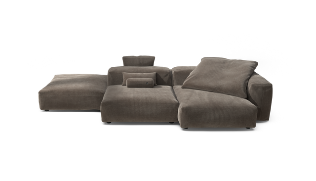 vetsak | Sofa Set 09 - The Island - Cord Velour - Mocha | Modulaire Sofa | 7 Zits | Sofa Island