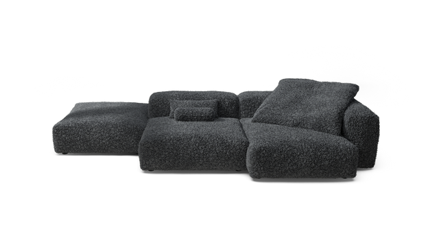 vetsak | Sofa Set 09 - The Island - Doodle - Dark Grey | Modulaire Sofa | 7 Zits | Sofa Island