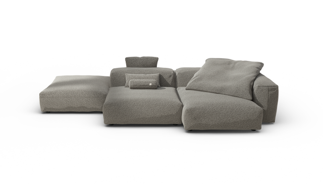 vetsak | Sofa Set 09 - The Island - Pebble - Platinum | Modulaire Sofa | 7 Zits | Sofa Island