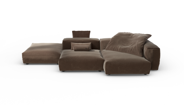 vetsak | Sofa Set 09 - The Island - Suave - Espresso | Modulaire Sofa | 7 Zits | Sofa Island