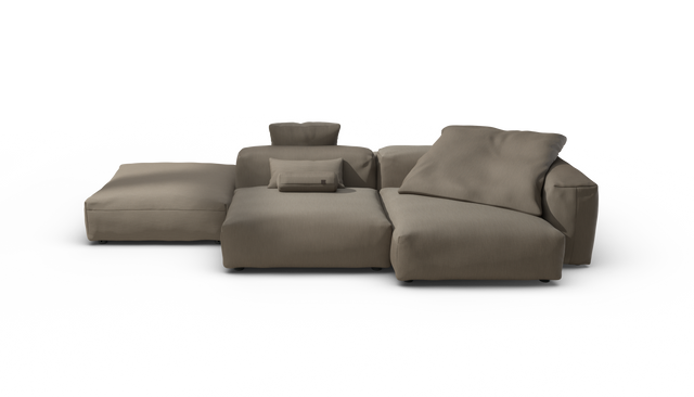 vetsak | Sofa Set 09 - The Island - Terrain - Driftwood | Modulaire Sofa | 7 Zits | Sofa Island