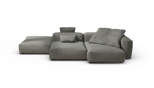 vetsak | Sofa Set 09 - The Island - Terrain - Flint | Modulaire Sofa | 7 Zits | Sofa Island