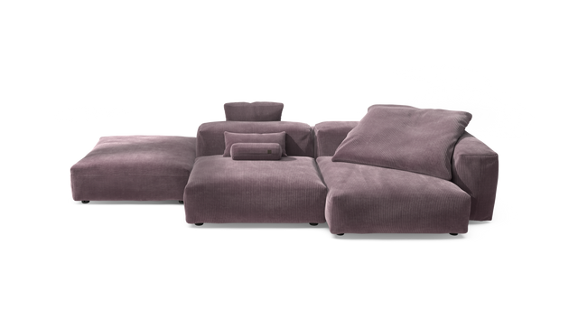 vetsak | Sofa Set 09 - The Island - Cord Velour - Blossom | Modulaire Sofa | 7 Zits | Sofa Island