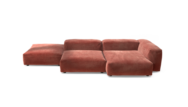 vetsak | Sofa Set 09 - The Island - Cord Velour - Brick | Modulaire Sofa | 7 Zits | Sofa Island