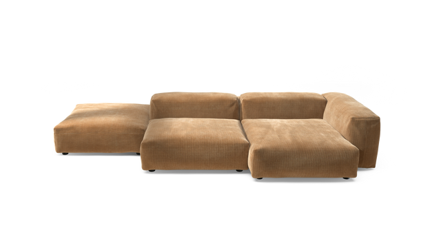 vetsak | Sofa Set 09 - The Island - Cord Velour - Camel | Modulaire Sofa | 7 Zits | Sofa Island